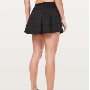 Lululemon Pace Rival Skirt Skort Sz 10 Black Pickleball Tennis Golf Hiking EUC